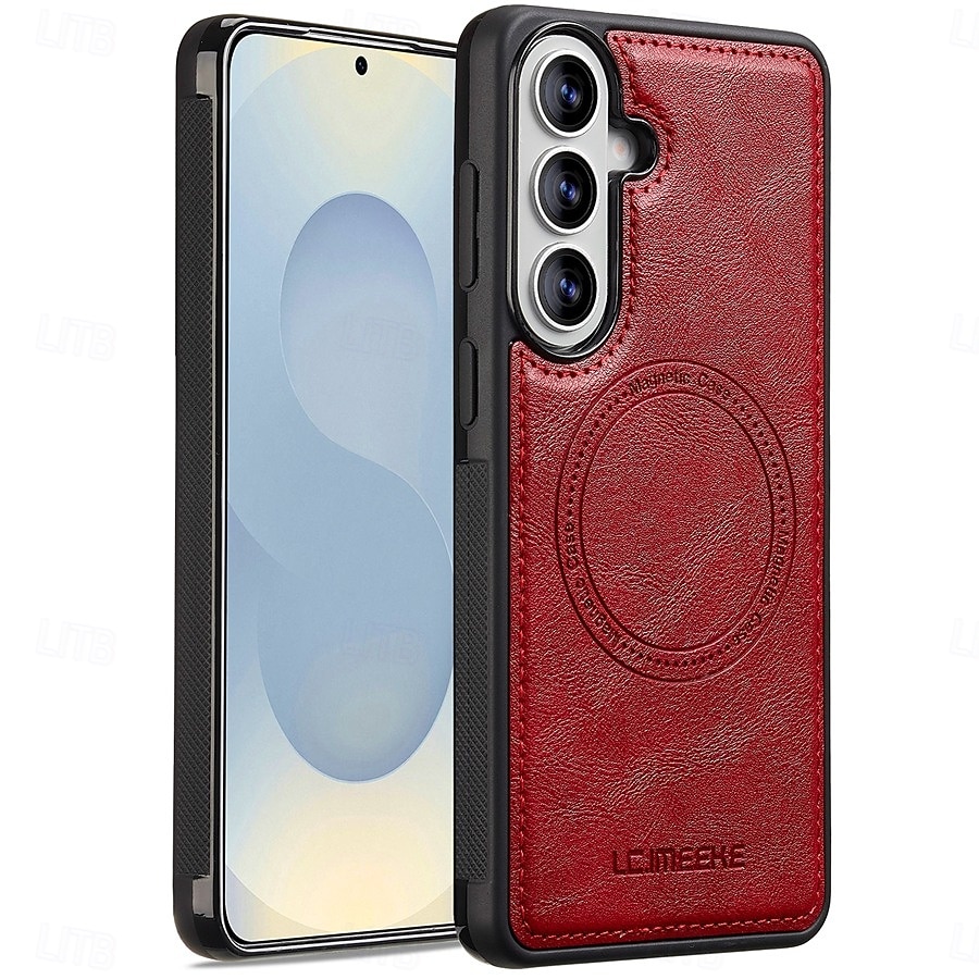 teléfono Funda Para Samsung galaxia S26 S26 Plus S26 Ultra Tarjetas billetera Magnética Soporte de carga inalámbrica Ranura para tarjetas Retro Cuero de PU 2026 - $26.99 –P9