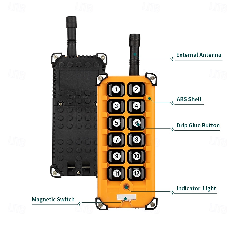 DC12V-36V 12-канальный радиочастотный беспроводной пульт дистанционного управления, реле-приемник 10А 433 МГц 2026 - $79.99 –P3