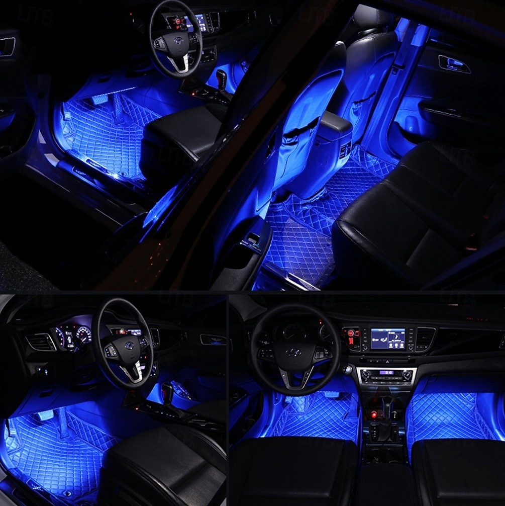 Bandes LED, éclairage intérieur intelligent RGBIC pour voiture avec contrôle par application, modes musicaux et millions de couleurs, éclairage LED pour la décoration de voiture, 12 V CC de 2026 ? $35.99 –P6