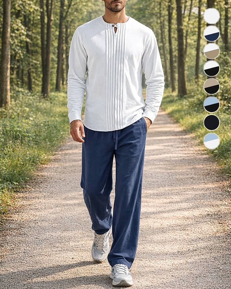 Per uomo Tuta da Ginnastica Tuta da Jogging Tute da allenamento Coulisse 2 Pezzi Tinta unita Set di Abbigliamento Sportivo Estate Primavera Nero con Bianco Cáqui Escuro Allenamento in Palestra del 2026 a $44.99 –P1