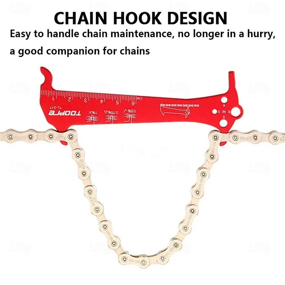 Bicycle Chain Wear Indicator Ruler Repair Tool Stainless Steel Mountain Road Bike Chain Gauge Measurement Checker Screw Diameter 2026 - $9.99 –P4