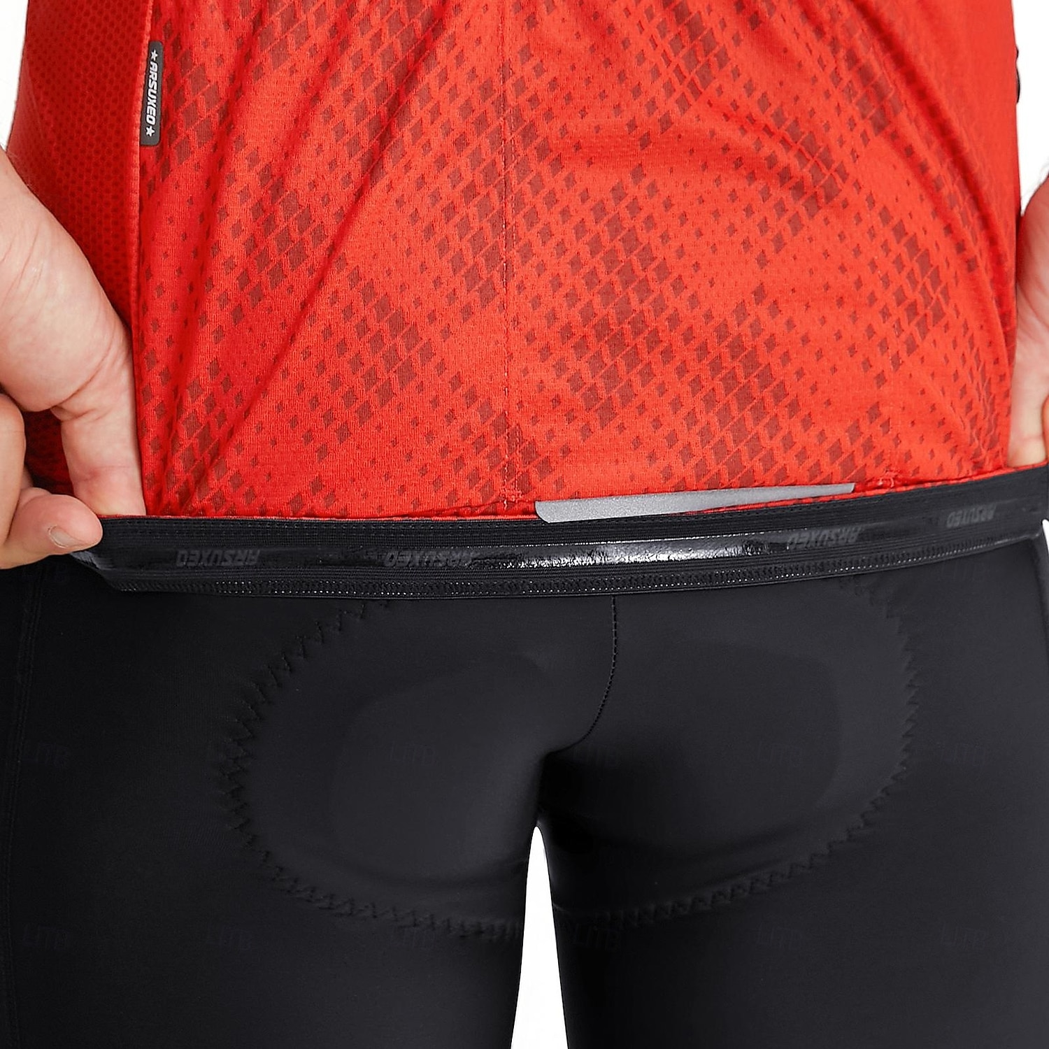 Ανδρικά Πουλόβερ Γεωμετρικό Κοντομάνικο Ποδήλατο Αθλητική μπλούζα με 3 πίσω τσέπες Ύγρανση Αθλητισμός Θαλασσί Λευκό Ρουμπίνι Ρούχα 2026 - $42.99 –P18