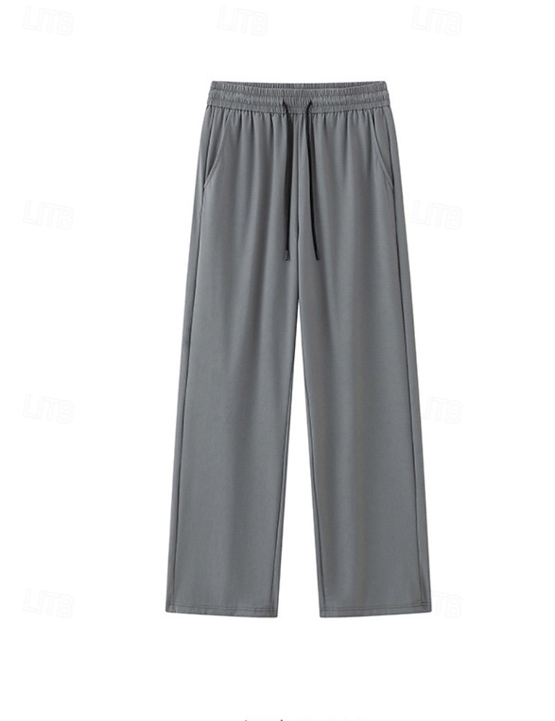 Per uomo Pantaloni Pantaloni casual Pantaloni Estivi Pantaloni ad asciugatura rapida Borse refrigeranti Coulisse Tasca Semplice Comodità Traspirante Lunghezza intera Casuale Quotidiano All'aperto del 2026 a $28.99 –P7