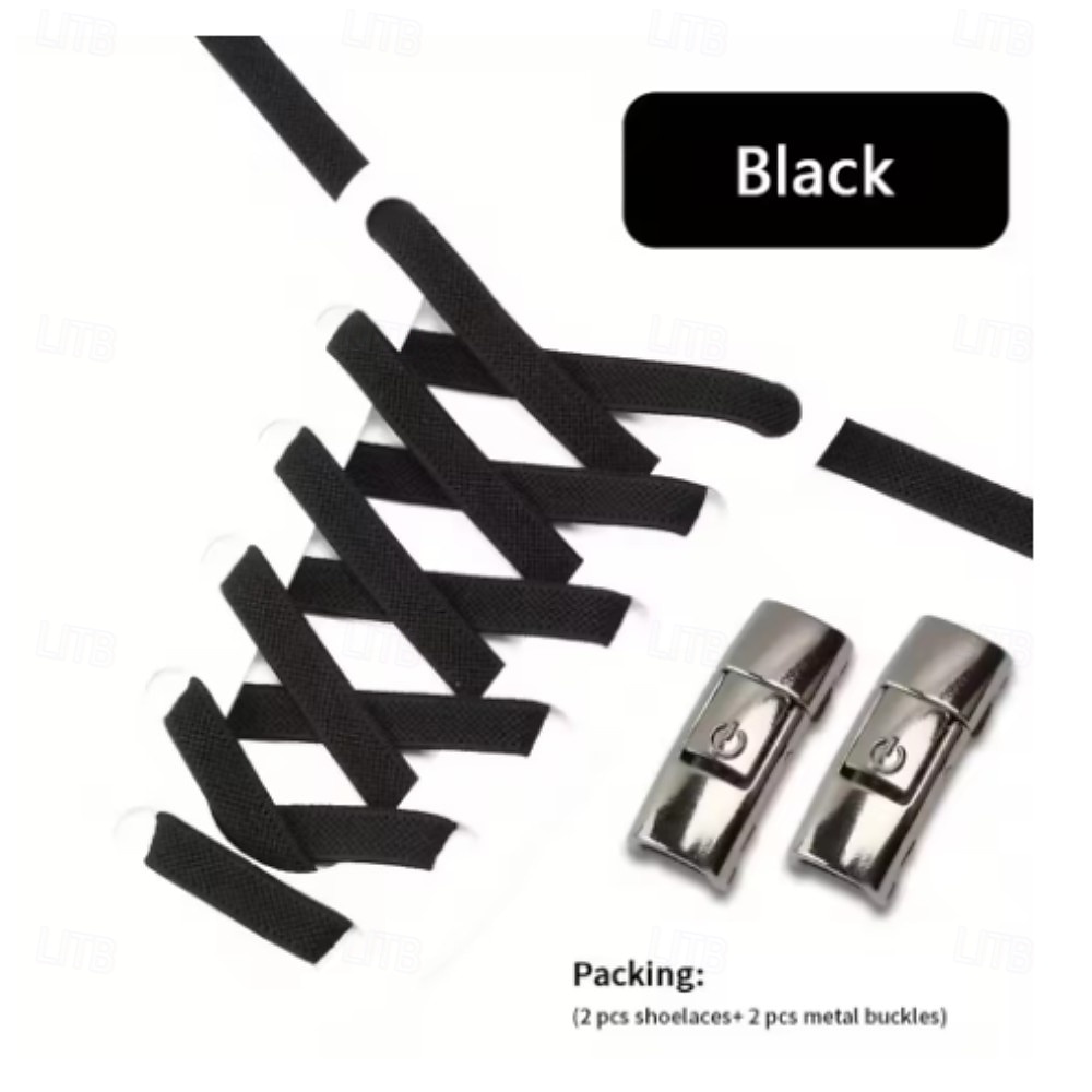 Press Lock Shoelaces Without ties Colorful Lock Elastic Laces Sneakers Kids Adult Flats No Tie Shoe laces for Shoes 8MM Widened Flat No Tie Shoelaces for Shoes Accessories 2026 - $9.99 –P8