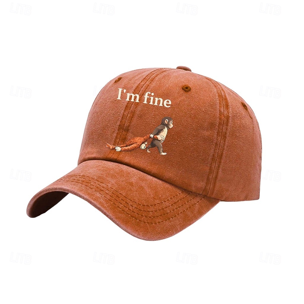 Bărbați Șapcă de baseball Negru Roz Îmbujorat Bumbac Peteci Șic Stradă Casual Zilnic În aer liber Haine de strada Animal Motto & Zicale Protecție Solară Cremă Cu Protecție Solară Respirabilitate 2026 - $6.99 –P7