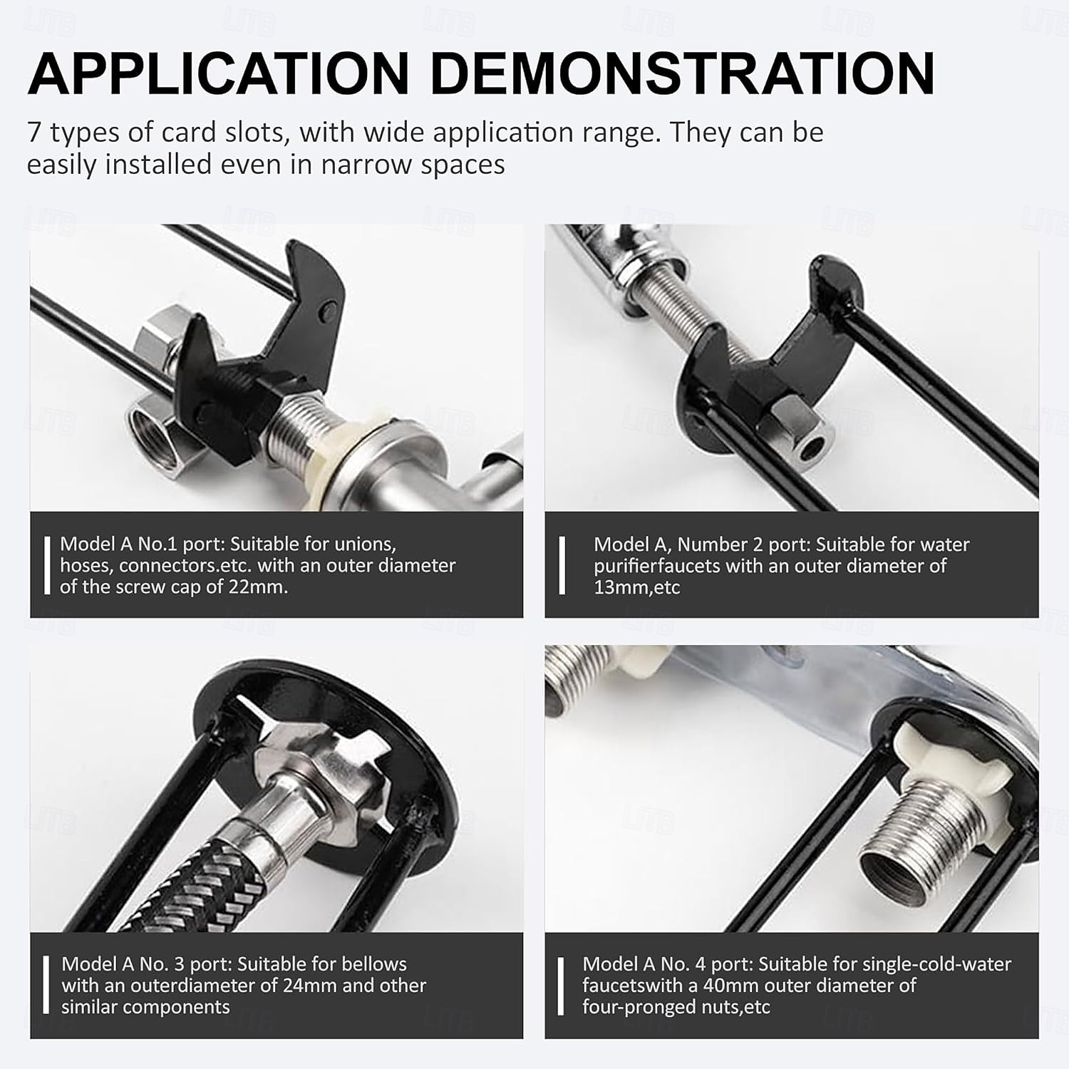 2 stuks professionele wastafelsleutels - multifunctionele wastafel &Kraanmontagegereedschap, pijpsleutel met draaibare kop voor krappe ruimtes onder de gootsteen 2026 - $16.99 –P5