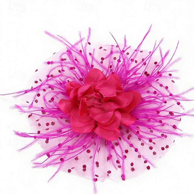 Γοητευτικά Φτερό Γάμου Γενέθλια Βίντατζ χαριτωμένο στυλ Ρετρό Με Φτερό Ακουστικό Καπέλα 2026 - $17.49 –P9