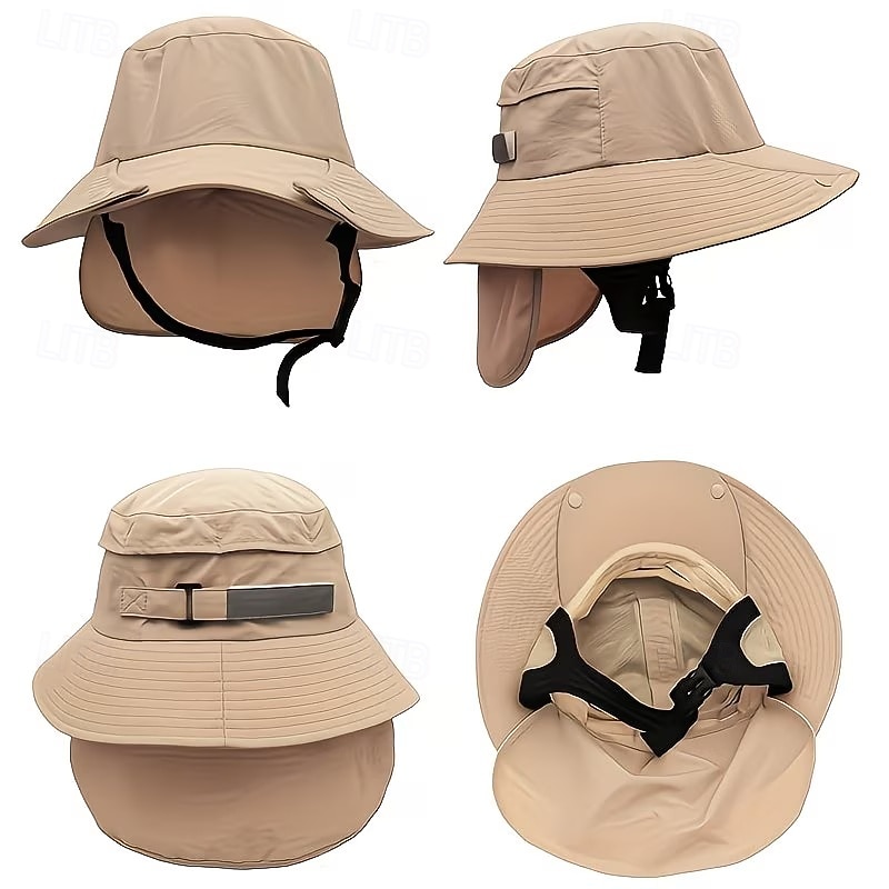 UPF 50+ Wide-Brim Removable-Brim Fisherman's Hat, Dual-purpose Detachable Breathable Quick- Cap for Marine Water Activities, Sea Fishing, Outdoor Exploration, Cycling, Surfing, and Fishing 2026 - $37.99 –P2