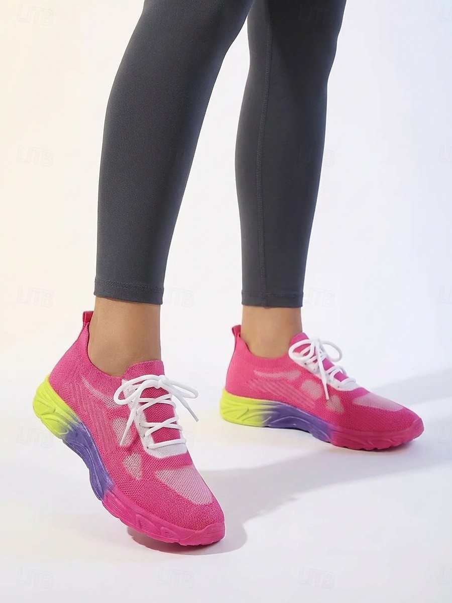 Hellblaue Strick-Sneaker für Damen – leichte, atmungsaktive Schuhe zum Spazierengehen, für Outdoor-Aktivitäten, Fitnesstraining und den Alltag 2026 - $29.99 –P2