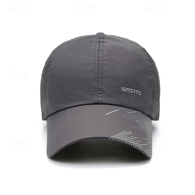 Basebollkeps Löparmössa Solhatt Unisex Holk Joggingkeps Grafisk Klassisk Solskydd Vindtät Värmeavledning för Tennis Baseboll Löpning Sommar Vår Mörkgrå Svart Vit 2026 - $11.49 –P5