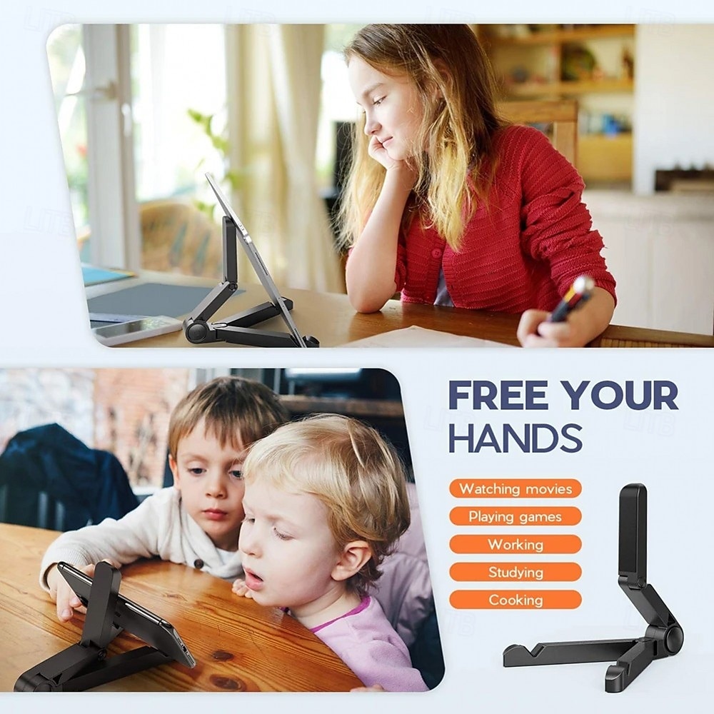 Portable Foldable Universal Folding Tablet Holder, 180-degree Free Rotation Phone Holder, Equipped With Anti-slip Sponge on the Bottom, Perfect for Both Studying And Enjoying TV Shows 2026 - $17.99 –P11