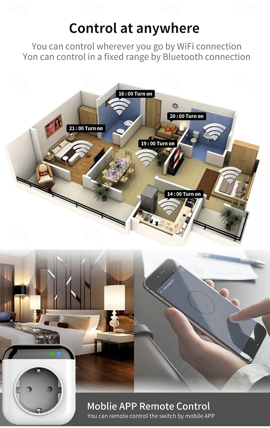 Programmable Smart WiFi Thermostat Plug Mini Temperature Controller 10A Plug-in Socket APP Control Voice Control Schedule Timer Electric Switch for Heating Cooling Appliances 2026 - $64.99 –P8