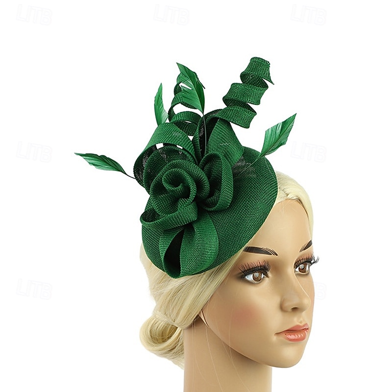 Fascinators Flax Wedding Birthday Elegant Vintage Cute With Floral Headpiece Headwear 2026 - $21.99 –P2