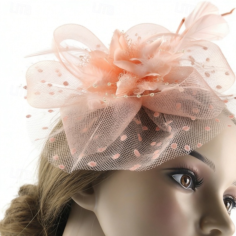 Fascinators Feathers Wedding Birthday Elegant Vintage Cute With Feather Headpiece Headwear 2026 - $11.49 –P4