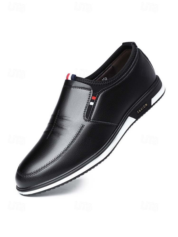 Vita slip-on loafers för män, lätta och andningsbara, eleganta och vardagliga klänningsskor för resortkvällar, yachtfester, kryssningsmiddagar, sommarsemestrar och kustsemester. 2026 - $54.99 –P6