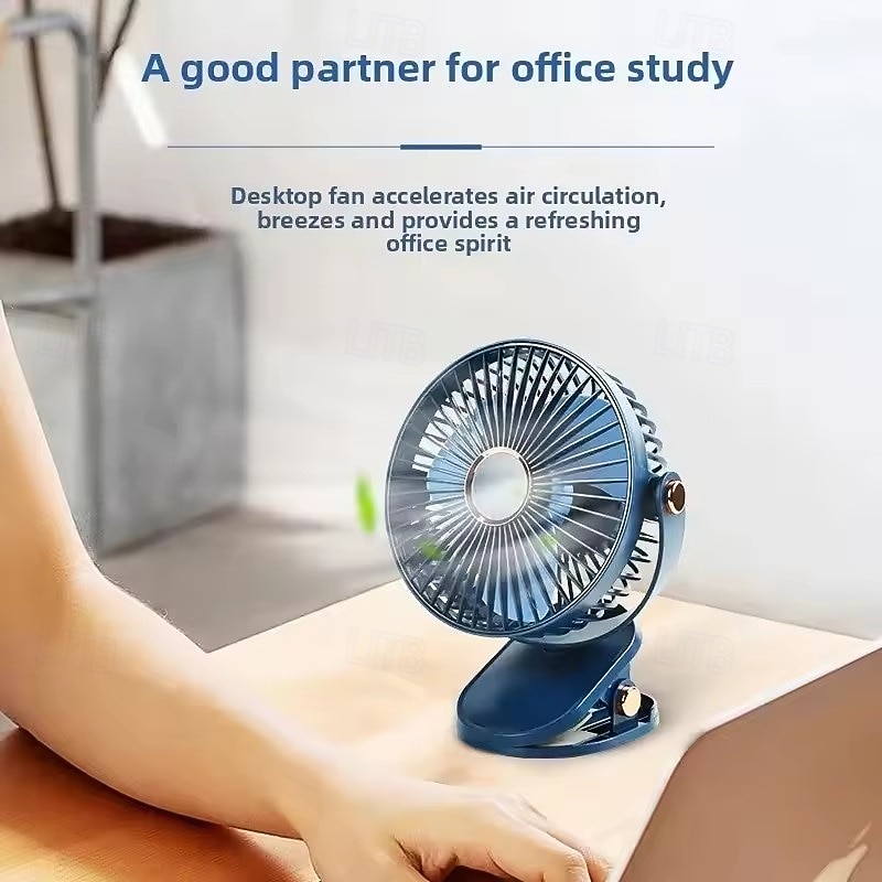 4-in-1 Clip on Fan with LED Night Light, Portable Desk & Wall Hanging Fan, Long Lasting Battery Life Personal Fan with 5 Speeds, Quiet Small Cooling Fan for Bedside Dorm Office Stroller 2026 - $34.99 –P3