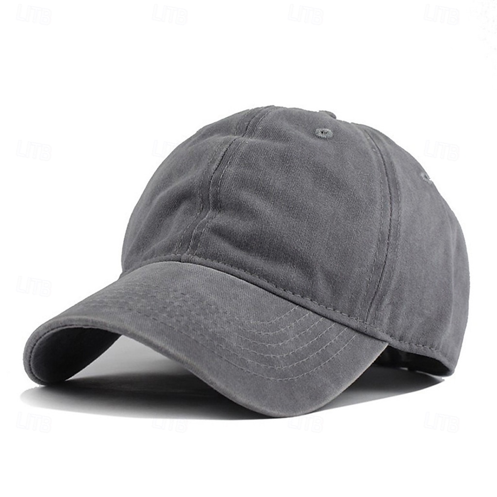 Men's Baseball Cap Sun Hat Trucker Hat Blue Black Polyester Adjustable Fashion Streetwear Casual Daily Outdoor Vacation Plain Sun Protection Sunscreen Breathability 2026 - $5.49 –P9