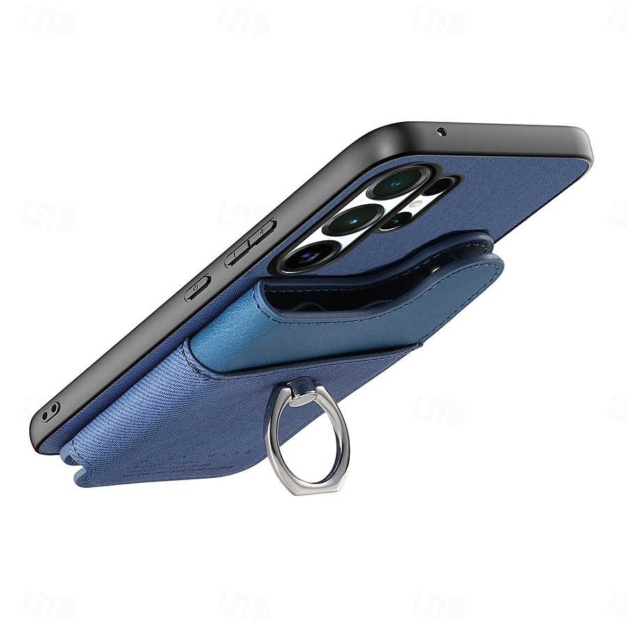 telefon fodral Till Samsung Galaxy S26 S26 Plus S26 Ultra Skal med stativ Ringhållare Ringspänne Kontor / företag TPU PU läder 2026 - $17.99 –P7