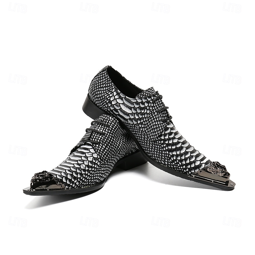 Per uomo Moda Matrimonio Pelle Pelle Pieno Fiore Italiana Confortevole Antiscivolo Allacciatura Nero Primavera Autunno Tutte le stagioni del 2026 a $109.99 –P7