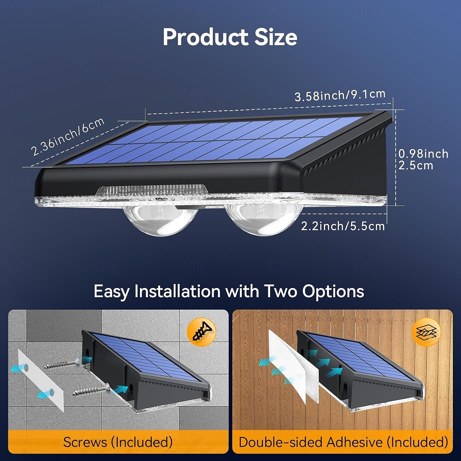 4/8 stuks solar buitenwandlampen voor binnenplaats, LED tuinlamp, waterdichte trapverlichting, RGB kleurrijke sfeerverlichting, solar wandverlichting 2026 - $53.99 –P9