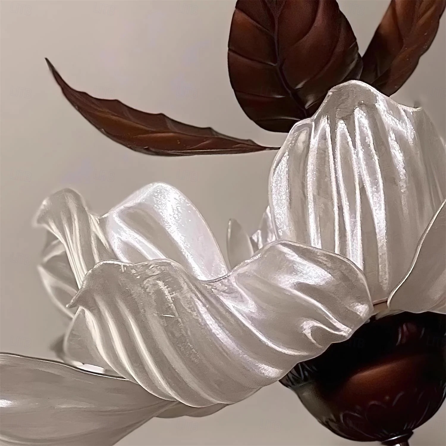 Pendant lamp Bloom Metal Acrylic Flower Chandelier Light Fixture Large Round Chandelier Hanging Ceiling Lamp 2026 - $349.99 –P6