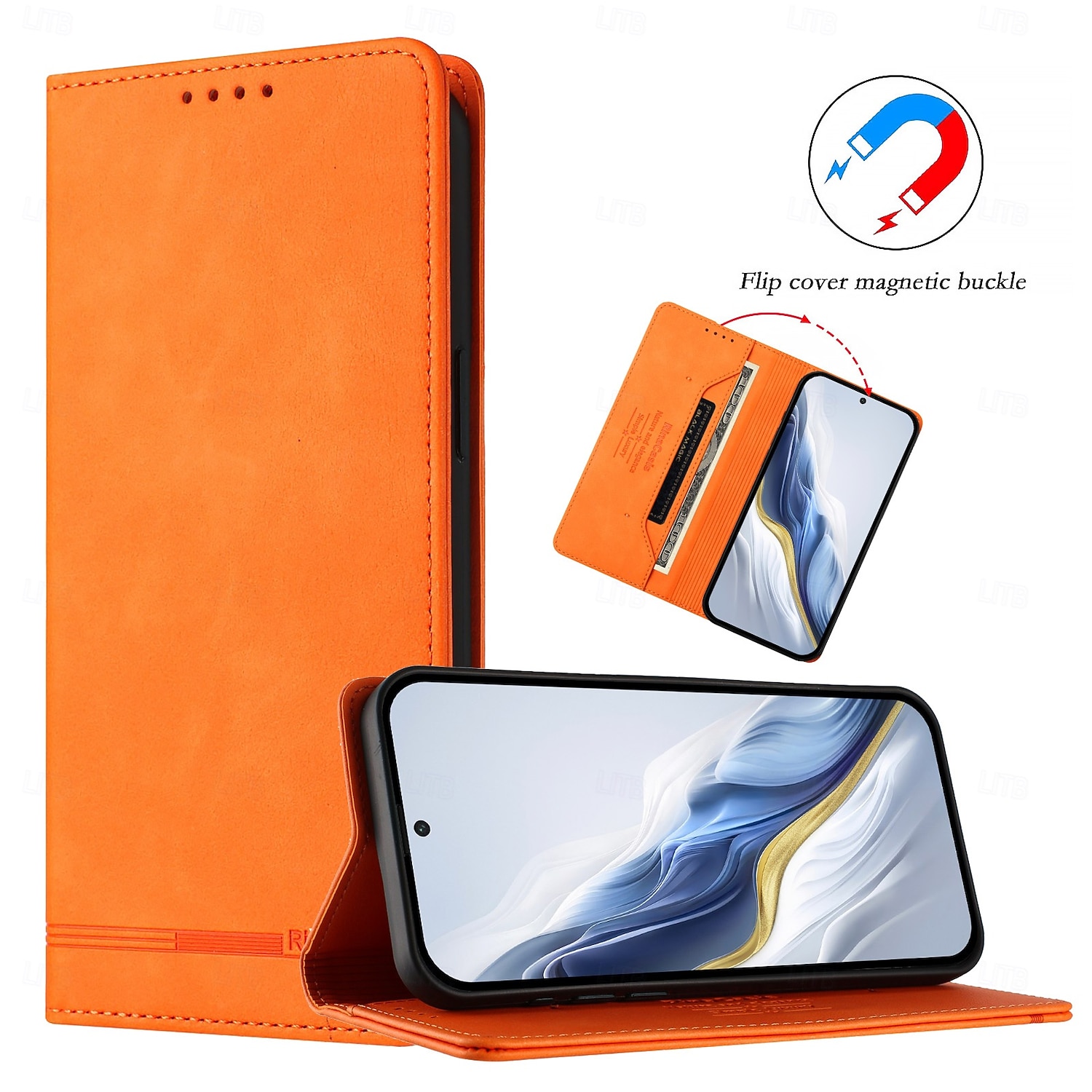 telefoon hoesje Voor Samsung Galaxy S26 S26 Ultra Plus Wallet Card Case met standaard Magnetisch Ondersteuning draadloos opladen Retro TPU PU-nahka 2026 - $15.99 –P8