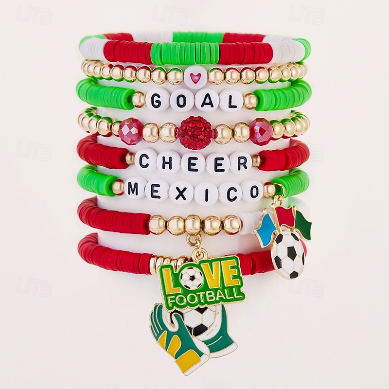 Världsfotbollsmatch 2026 armband Fotbollsmamma Fläkt Cosplay Vuxna Dam Maskerad Fest Fotbollsmatch Fotbollsevenemang Klä ut 2026 - $15.99 –P15