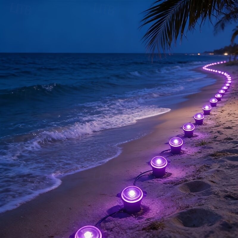 Solar-Powered Led Path Garden Lights  Purple Fairy Lights 30LED IP44 Waterproof  And Durable Recessed Outdoor Garden Lights Suitable For Decorative Lighting Of Walkways Lawns, Camping Parties 2026 - $34.99 –P8