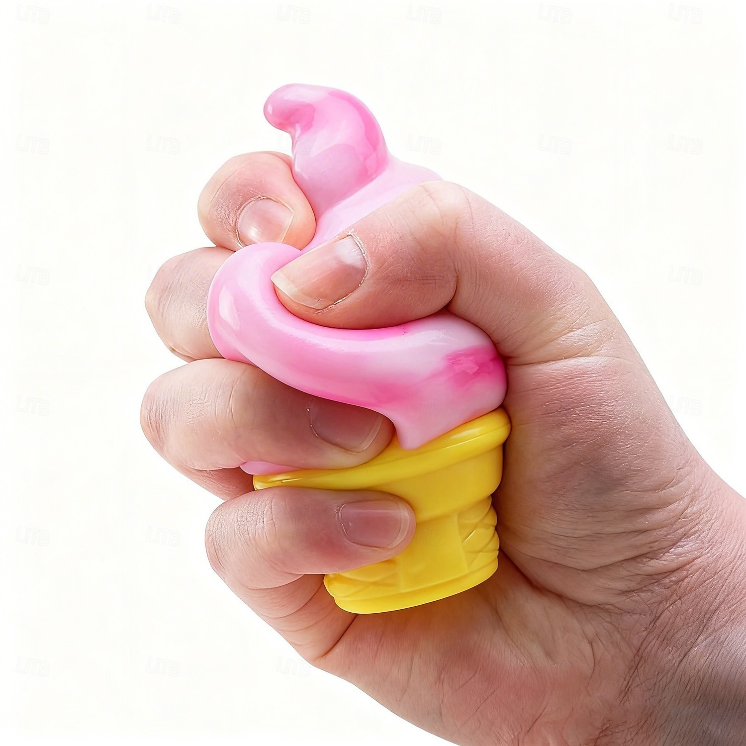 iskremklemme, søt sensorisk stressball med langsom rebound for angstlindring, påskekurvfyll, bursdagsgave &Sommerens sensoriske leketøy for angstlindring for alle 2026 - $15.99 –P7