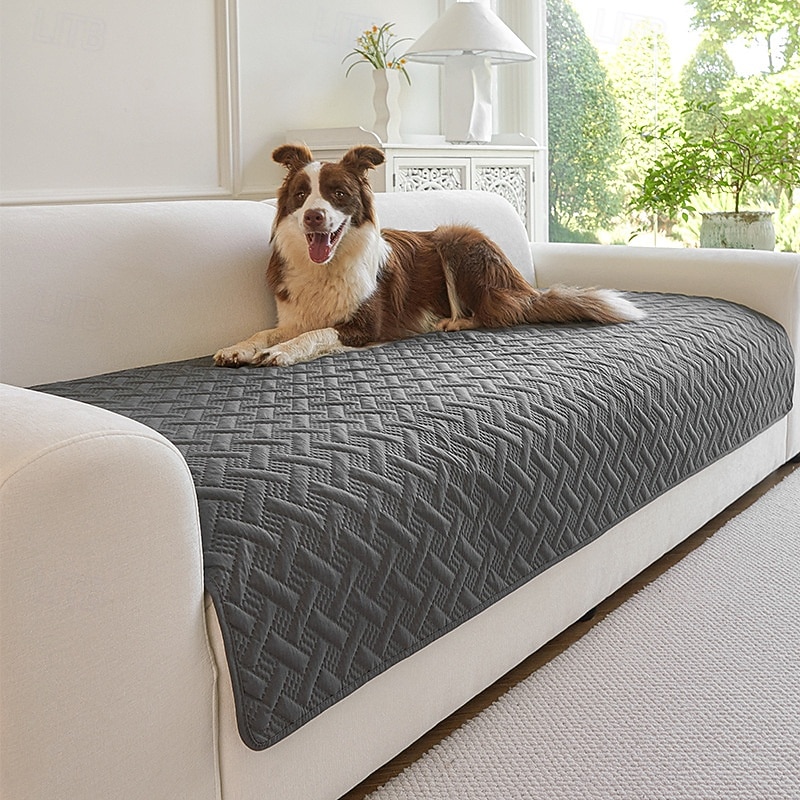 Alfombrilla ultrasónica impermeable para mascotas, protector de cojín de sofá, apto para mascotas, antideslizante, resistente a arañazos y orina, funda de sofá para perros y gatos 2026 - $23.99 –P5