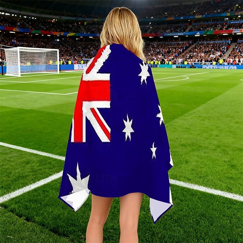 Partita mondiale di calcio 2026 Mantello Costume Bandiera Ventilatori Adulti Unisex Feste Partita di calcio Evento di calcio Vestirsi del 2026 a $17.49 –P4