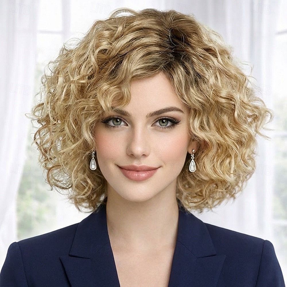 perruque bouclée élégante pour femme - boucles brunes dynamiques au volume naturel de 2026 ? $32.99 –P3