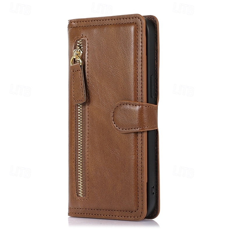 telefono Custodia Per Samsung Galaxy S26 S26 Plus S26 Ultra Custodia Portafoglio Cerniera Protezione Completa Cavalletto Retrò Pelle PU del 2026 a $20.99 –P18