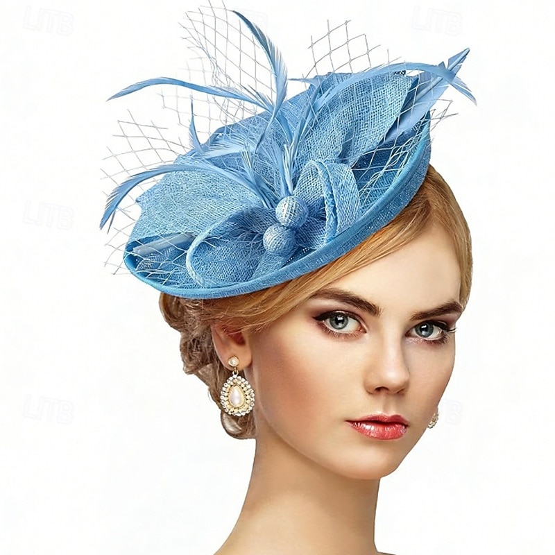 Fascinadores Linho Casamento Aniversário Vintage Estilo bonito Retro Com Penas Capacete Chapéu de 2026 por $16.49 –P4