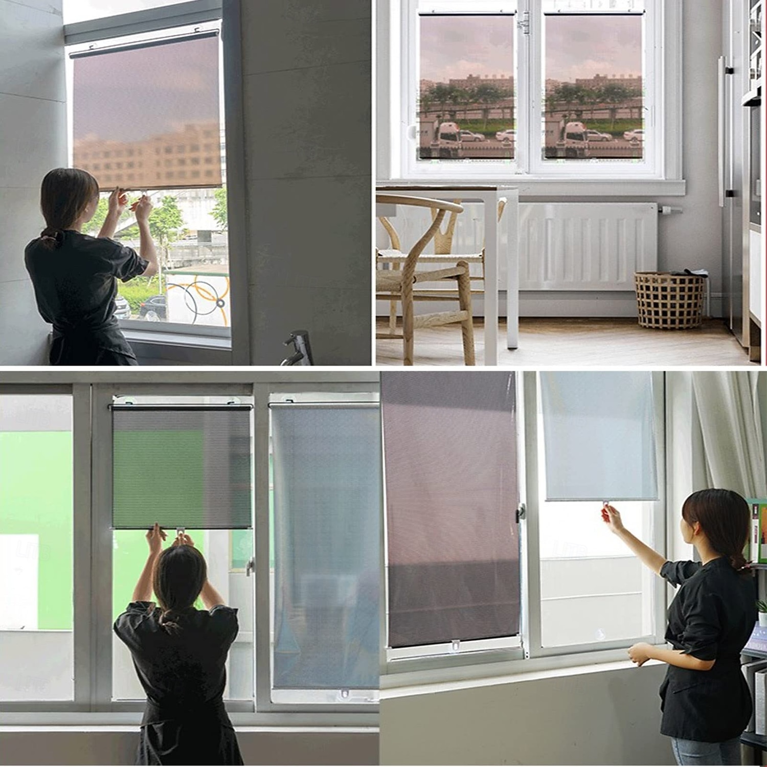 Pare-soleil rétractable d'intérieur à ventouses pour vitres latérales de voiture, stores temporaires portables pour vitres de salle de bain ou de voiture. de 2026 ? $24.99 –P9