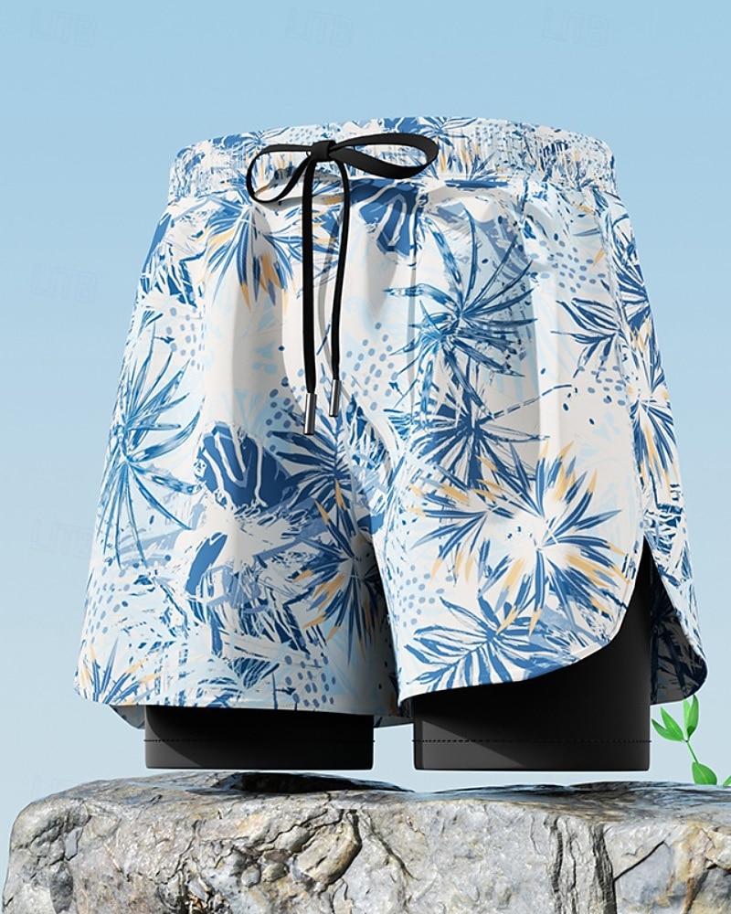 Mujer Regular Bañador Natación Corto Bañadores Pantalones Tropical Correa 2 en 1 con forro de compresión Secado rápido Elástico Transpirable Sin Mangas Bañadores Prendas de abajo Surf Buceo Natación 2026 - $13.99 –P6