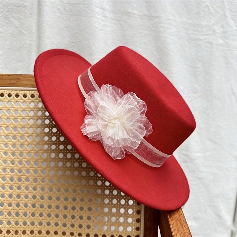 Hatter polyester Bryllup Bursdag Årgang søt stil Med Kronblader Hodeplagg Hodeplagg 2026 - $17.49 –P4