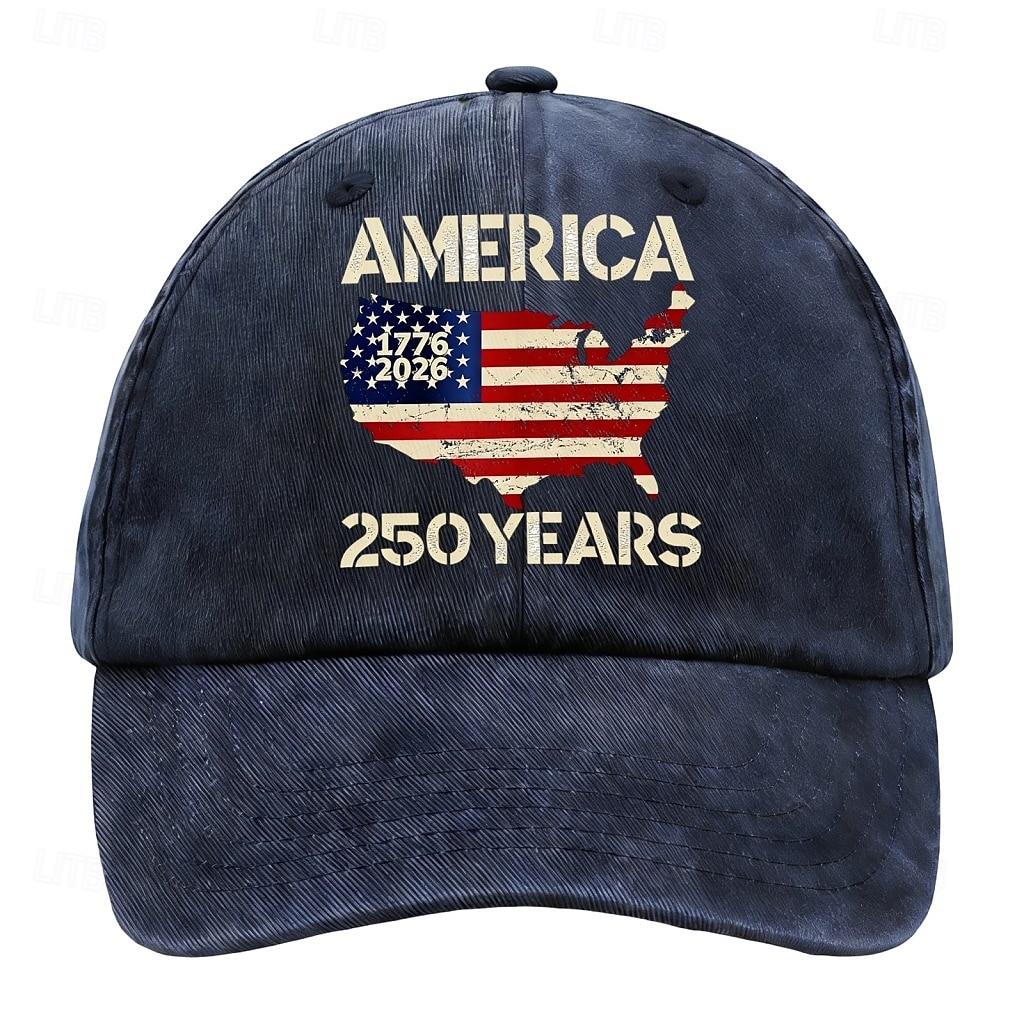 Homens Boné de beisebol Preto Azul Marinho Escuro Algodão Patchwork Moda Roupa de rua Casual Diário Ao ar livre Férias Bandeira Frases e Citações Proteção Solar Filtro Solar Respirabilidade de 2026 por $6.99 –P5