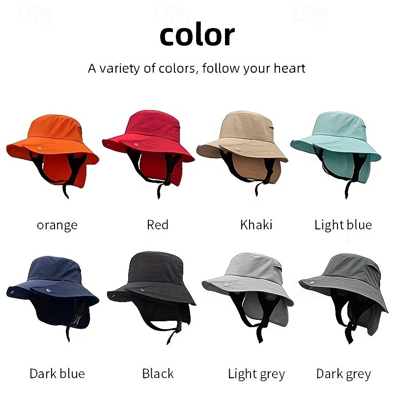 UPF 50+ Wide-Brim Removable-Brim Fisherman's Hat, Dual-purpose Detachable Breathable Quick- Cap for Marine Water Activities, Sea Fishing, Outdoor Exploration, Cycling, Surfing, and Fishing 2026 - $37.99 –P7
