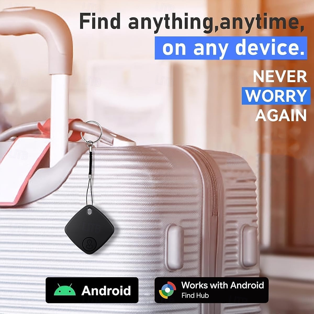 Air Tracker 4 Pack, Model Bluetooth Tracker Tags, Android Tracker Tags Compatible with the Google Find Hub App, Bluetooth Luggage Tracker Smart Tags for Finding Keys, Backpacks, Suitcases 2026 - $33.99 –P8