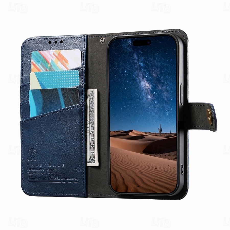 телефон Кейс для Назначение SSamsung Galaxy S26 S26 Плюс S26 Ультра Кошелек для карт Откидная крышка Молния с ремешком на запястье Откидная подножка Ретро ТПУ Кожа PU 2026 - $19.99 –P8