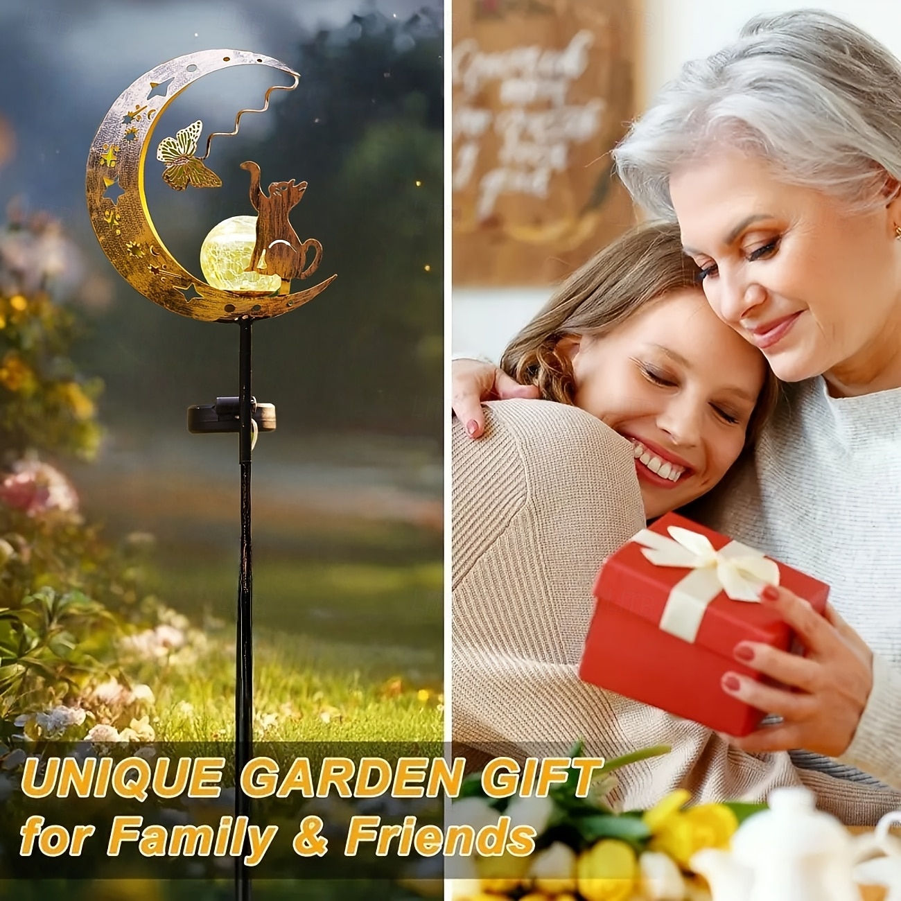 Outdoor Solar Waterproof Cat & Butterfly Metal Light-Up Spherical Stake Lamp, Decorative LED Garden, Yard, Pathway, Lawn, Patio, Villa, Farm Ambient & Landscape Lighting 2026 - $17.99 –P3