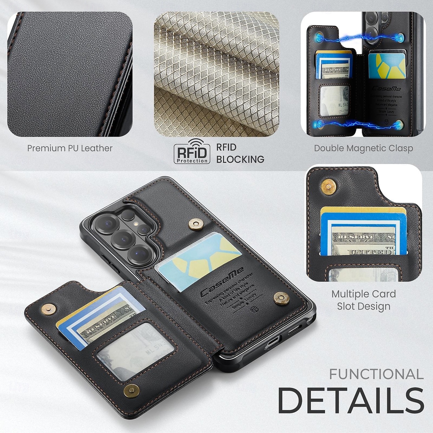 Phone Case For Samsung Galaxy S26 S26 Ultra Plus Wallet Case Flip Cover with Stand Holder Card Slot Shockproof Retro TPU PU Leather 2026 - $17.99 –P3