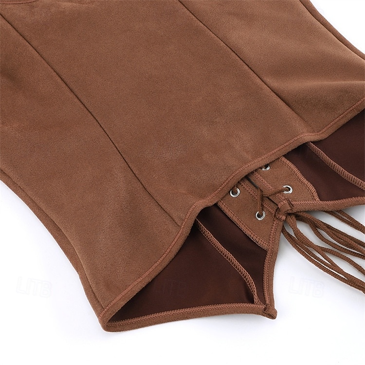 Middeleeuws Renaissance Cottagecore Korset Lijfje Piraat Viking Boers Veters Kostuum Dames Keltisch Fantasie Halloween Carnaval Prestatie LARP Ren Faire Volwassenen Korset 2026 - $26.99 –P7