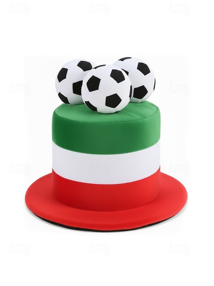 Men's Flag Color Soccer Fan Top Hat Polyester Novelty Football Hat in Multiple Colors for Soccer Matches, Supporter Events, Team Spirit & Game Day Wear 2026 - $18.99 –P16