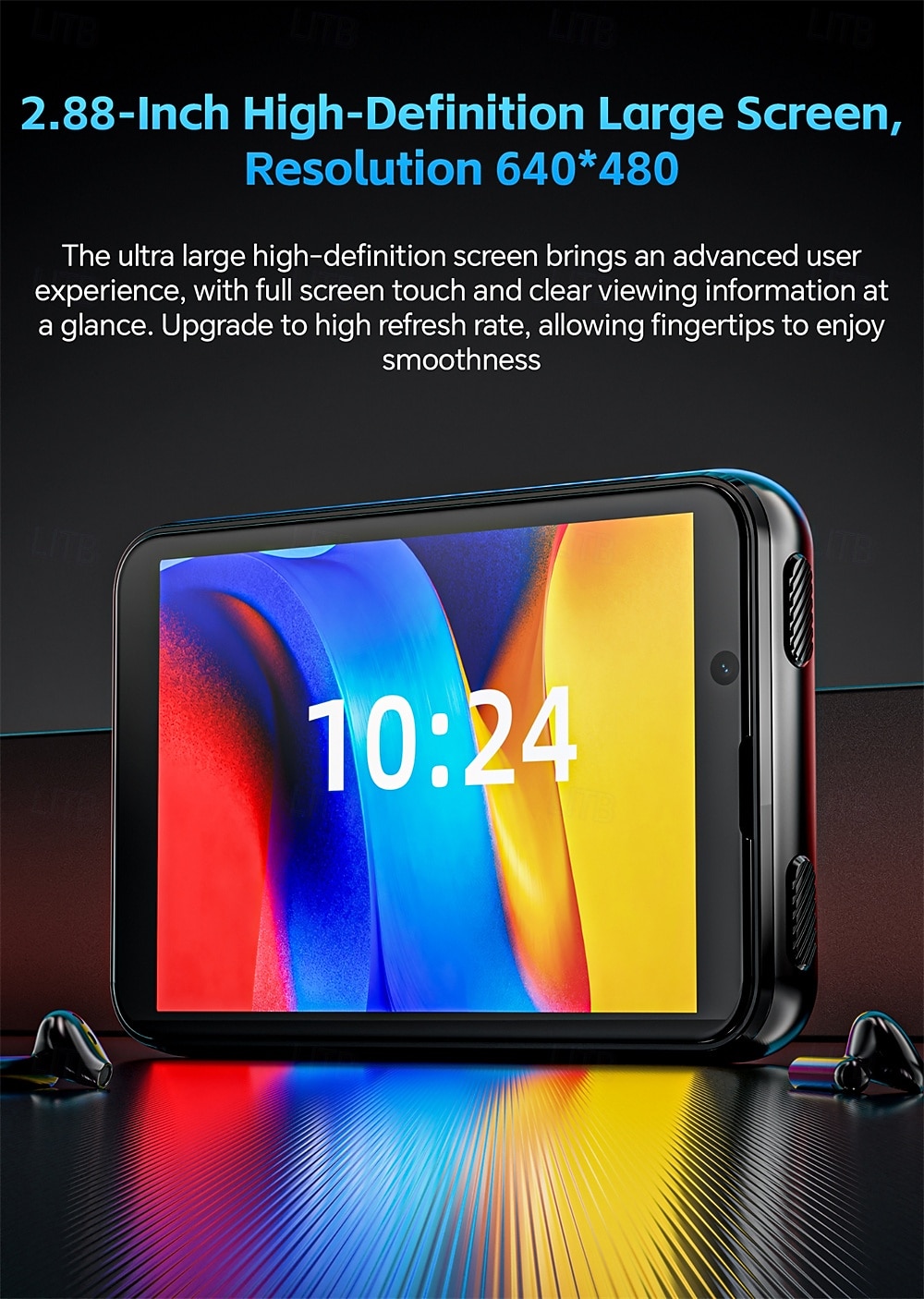 Relógio inteligente Lokmat Appllp Max de 2,88 polegadas com 4G LTE, pedômetro, calendário e câmera, compatível com dispositivos móveis, unissex, com classificação IPX-4 e caixa de 32 mm. de 2026 por $412.79 –P17