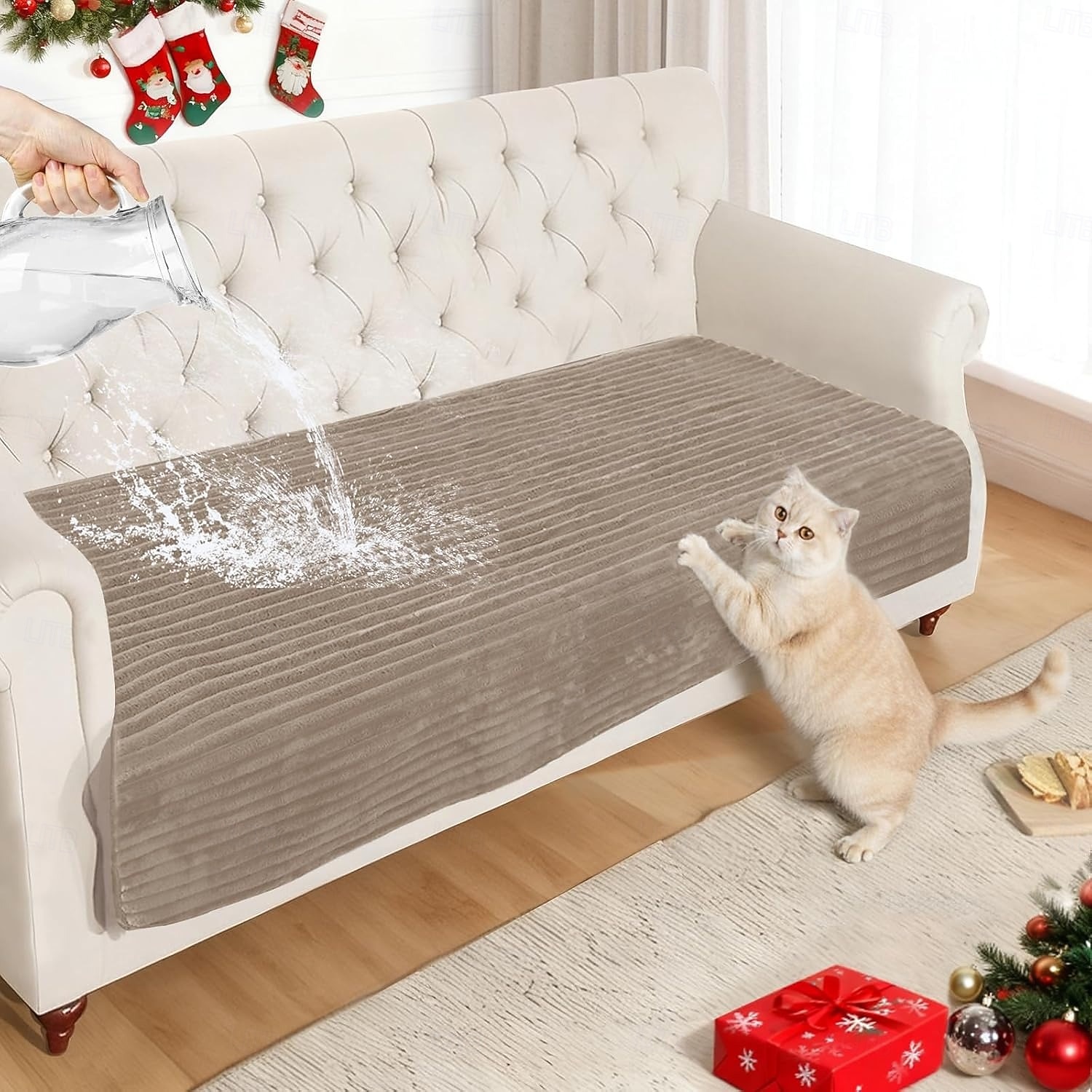100% Waterproof Couch Cover, Couch Covers for Dogs Washable, Non Slip Sectional Couch Covers for 3 Cushion Sofa Pet Friendly, Sofa Covers Protector, Dog Bed Cover 2026 - $18.99 –P5