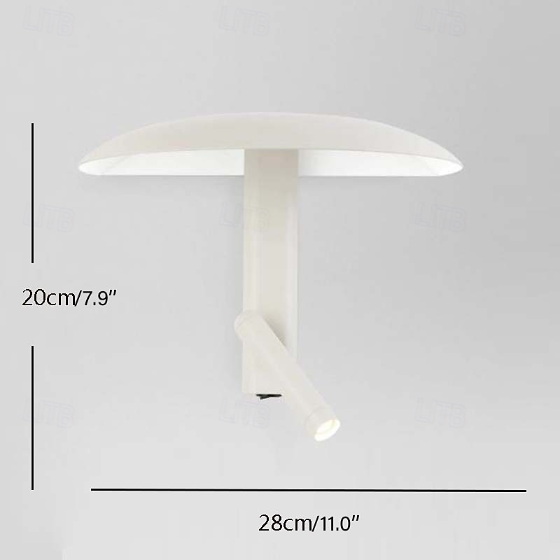 Applique murale LED intérieure 10 W, spot orientable, forme champignon moderne, applique en métal pour chambre et salle de bain, blanc chaud, 110-240 V de 2026 ? $255.49 –P1