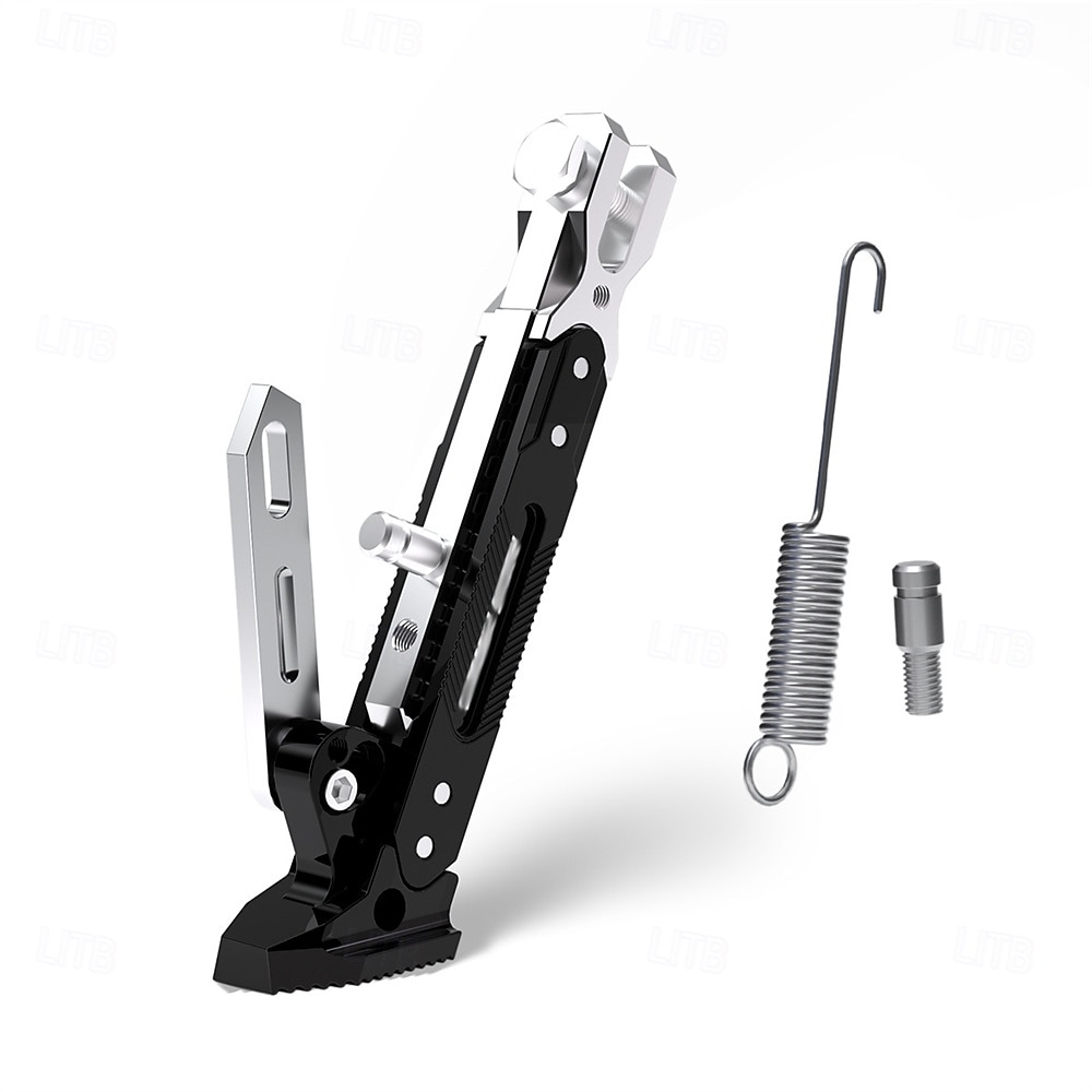 Univerzální motocyklový stojánek, boční opěrka, držák na nohy, nastavitelný boční stativ pro motocykl, motokros, skútr, moped 2026 - $19.99 –P13