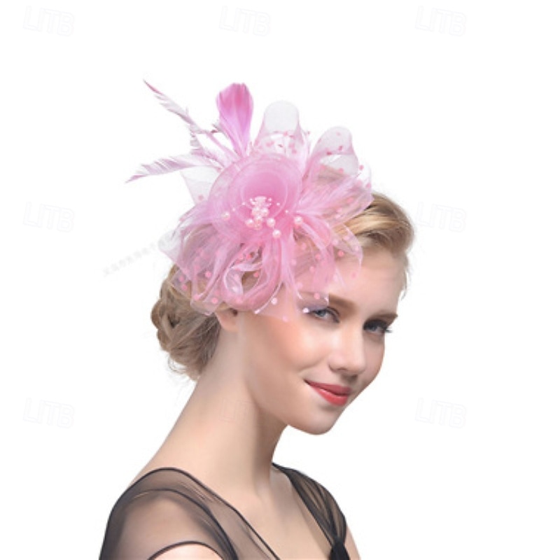 Fascinators Feathers Wedding Birthday Elegant Vintage Cute With Feather Headpiece Headwear 2026 - $11.49 –P7